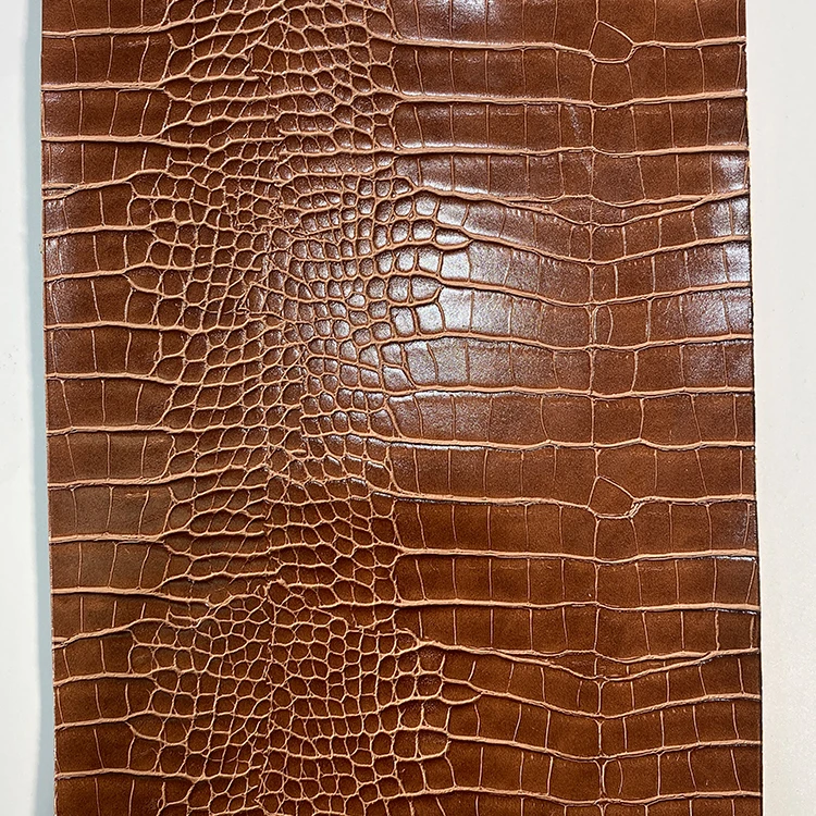 Wholesale Environmentally Friendly Synthetic Faux Croco Crocodile PU Leather For Women Bag