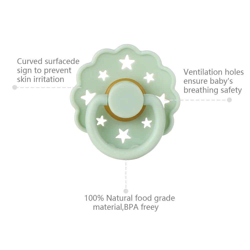 High Quality Unique Bpa Free Soft Baby Pacifier Silicone Nipple latex for Babies 0-18 Months Baby Soother