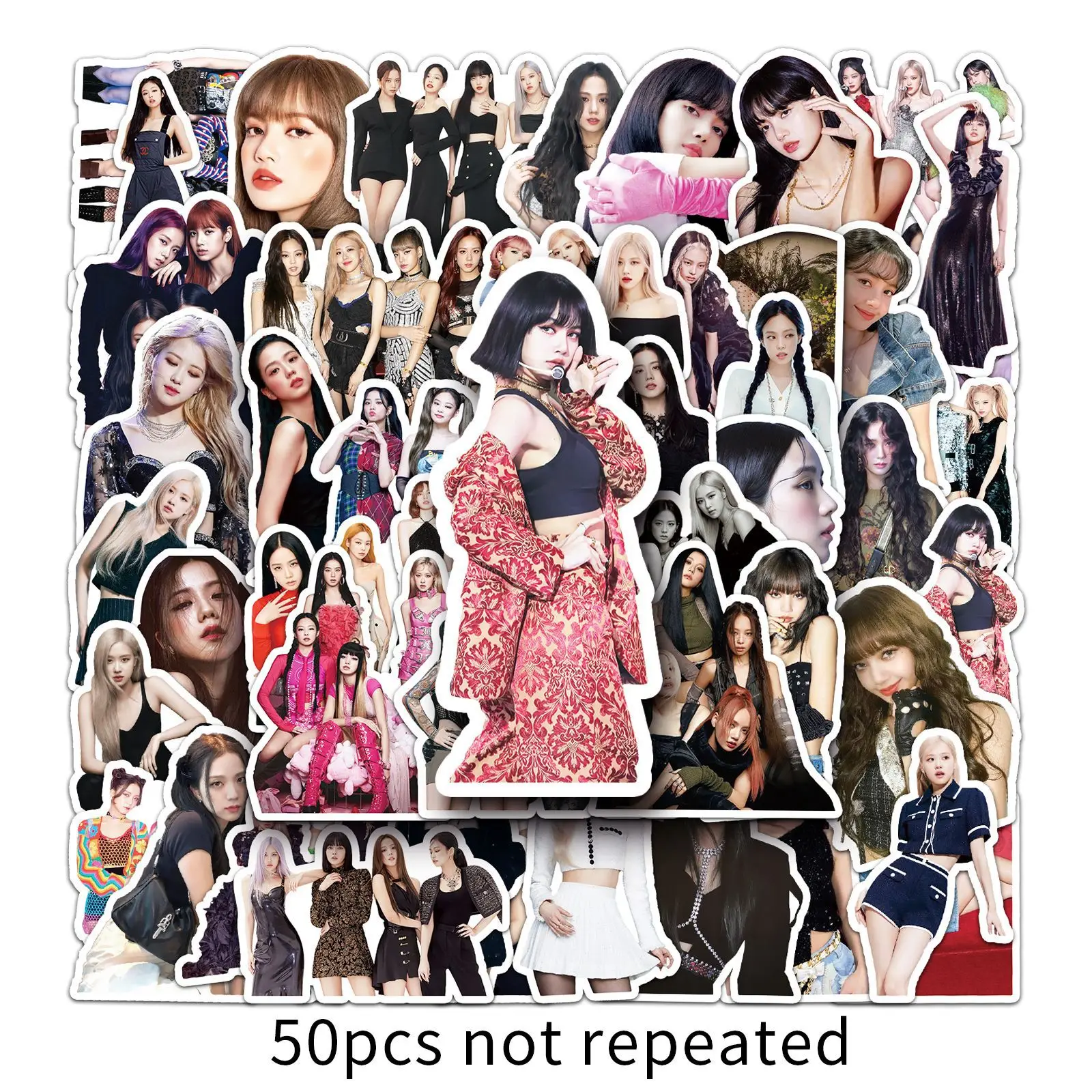 Newly trendy stickers hot girl group eco-friendly pvc waterproof stickers