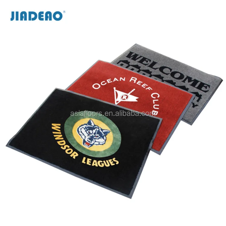 100%Nylon Doormat With Heavy-Duty PVC Backing Front Welcome Entrance Door Mats for Indoor Outdoor Mat