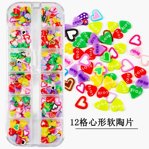 Wholesale DIY 3D Fruits Slices Polymer Clay For DIY Handmade Crafts Gifts Toys Fruits Nail Slices Stickers
