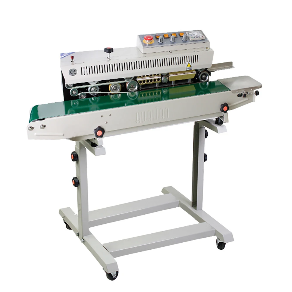 Automatic Continuous Band Sealing Machine Food Plastic Bag Sealing Machine Multi-functional Film Sealer with Solidinker Printer