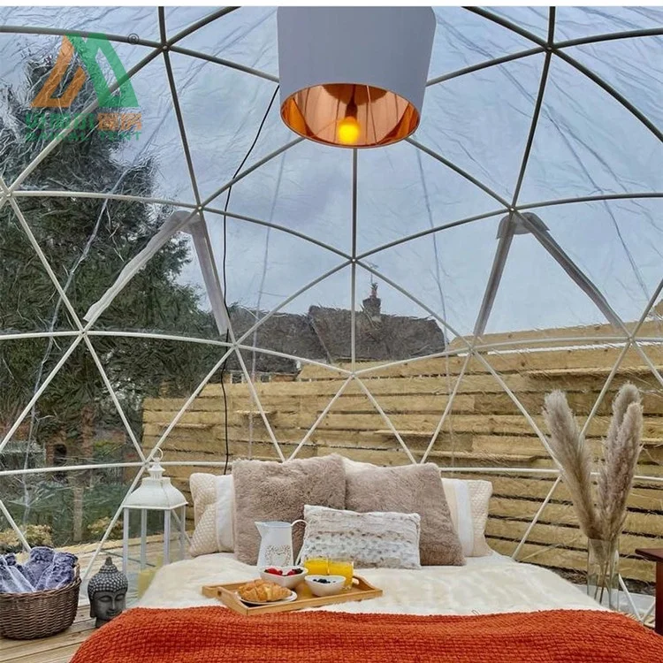Outdoor Use Geodesic Plastic Dome House For Vacation Rental