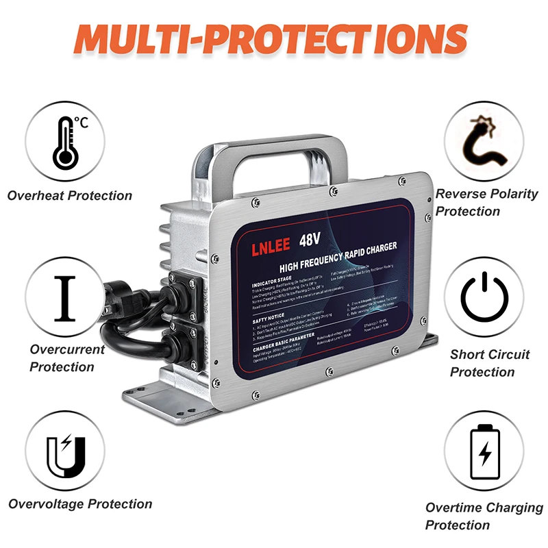LNLEE universal Adapter LN2300G lithium ion cell battery charger 48V 60v 72V 84V lifepo4 20 amp battery charger