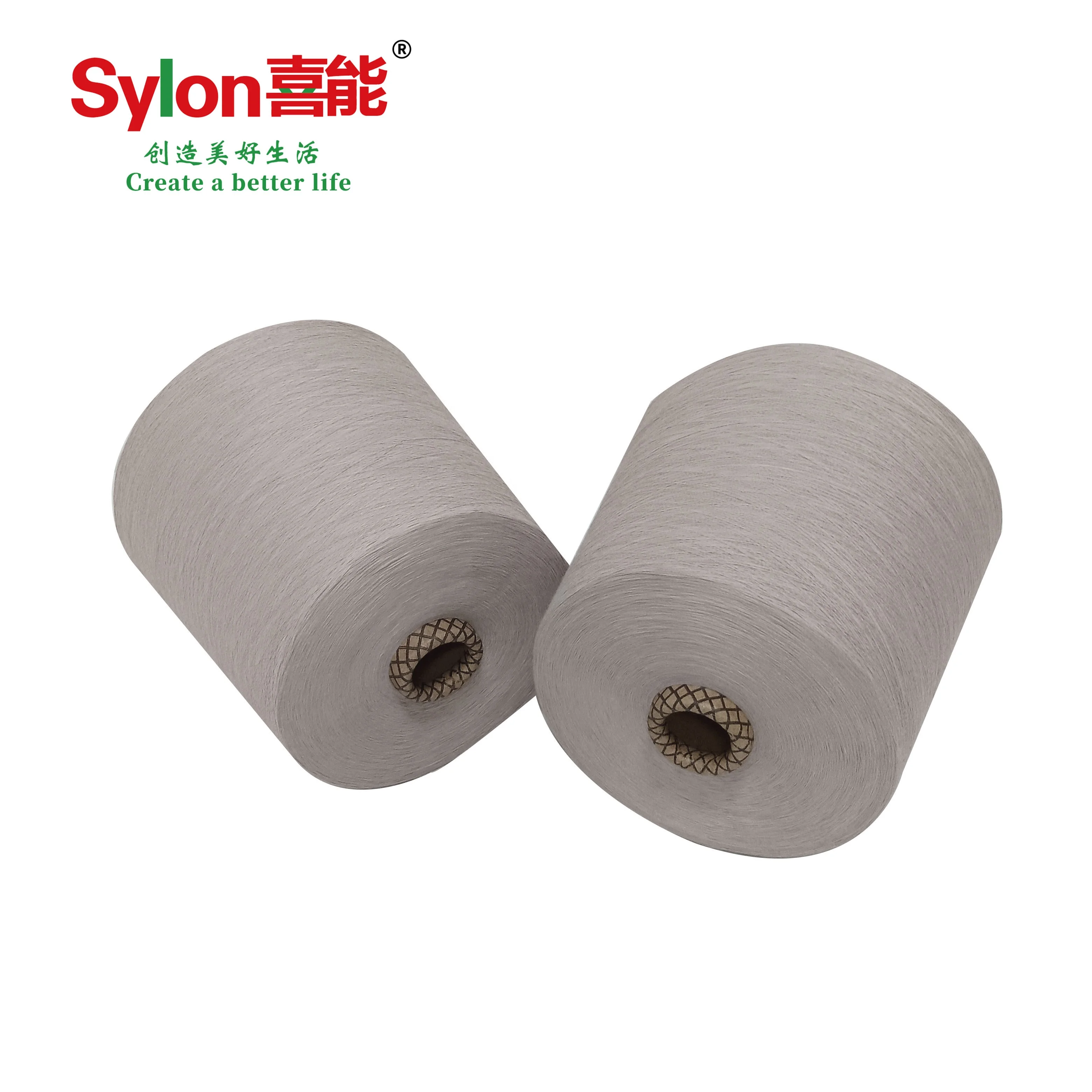 Adding magnetic nano powder anti-bacteria heating magnetic polyester viscose blend yarn for apparel