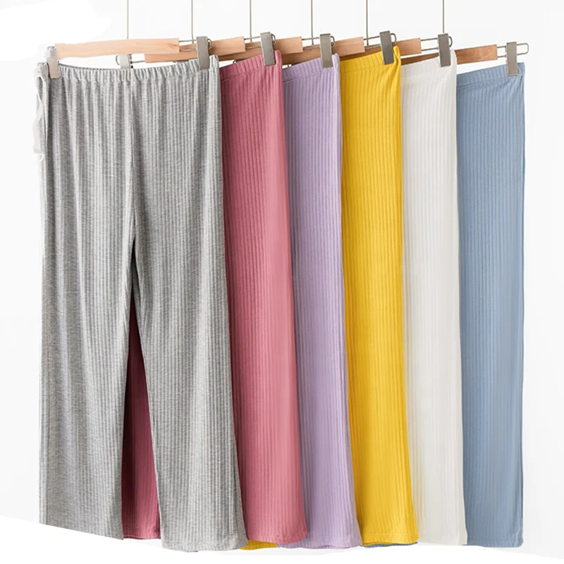 Maternity Clothing of Pregnancy Pants Inside Pajama Pants Pregnant Leggings Thickened Cotton Modal Women Knitted Leisure Time
