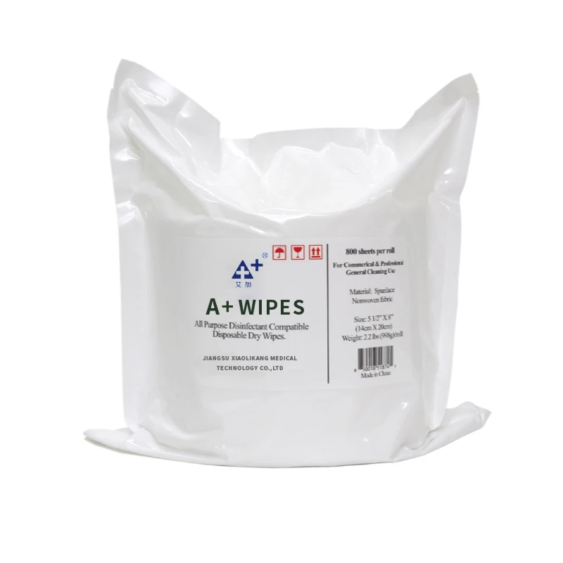 Wholesale low price Disposable spunlace dry wipes with canister for wet wipes