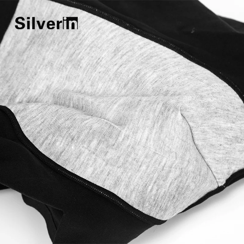 Elastic waistband silver antimicrobial cotton mens underwear boxer shorts