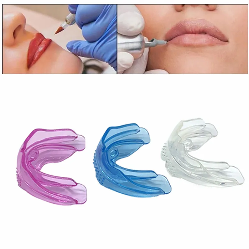 Permanent makeup disposable lip coloring protect tattoo pink pmu mouth guard lip stretch blush buddy assist lip brace guard