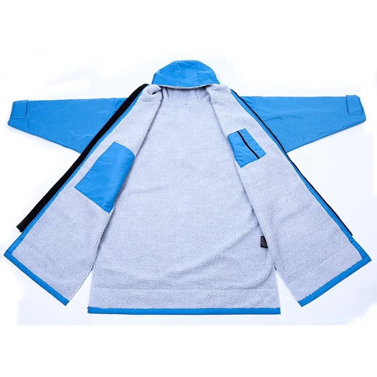 Waterproof Changing Robe Quick Dry Body Warm Fleece Lining Surf Poncho for Water Sport Beach & Pool