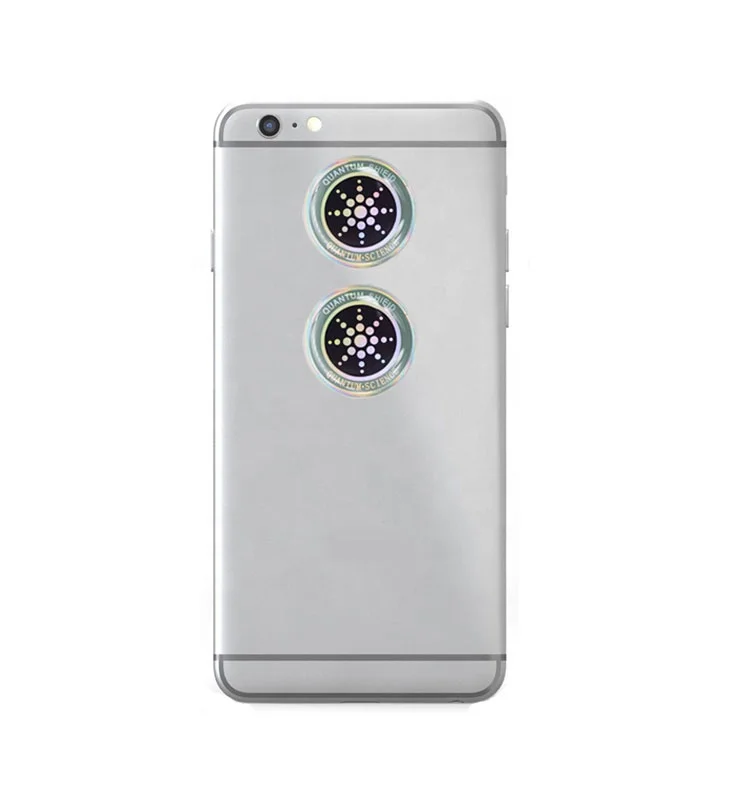 Customize 5G Protection quantum silver Shield Electromagnetic EMF blocker Sticker Anti Radiation Phone Patch With Negative Ions