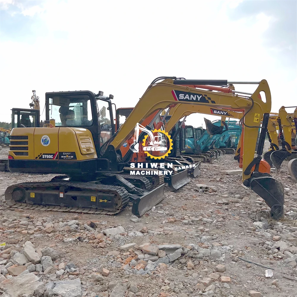 Second hand sany excavator sy60c mini digger ready to ship, sy60c sany sy60c pro sy55c pro sy95 sy95c-9 at the lowest price