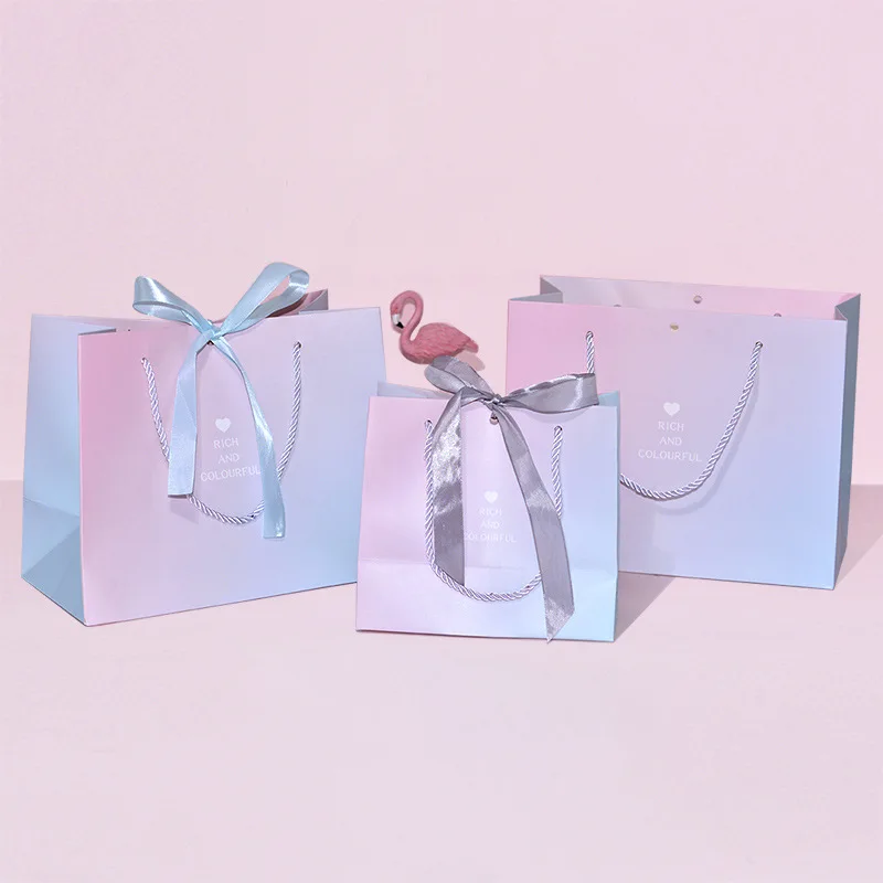 Custom logo printed luxury euro tote paper gift bag, boutique packaging shopping bag with logos, paper bags with your own logo