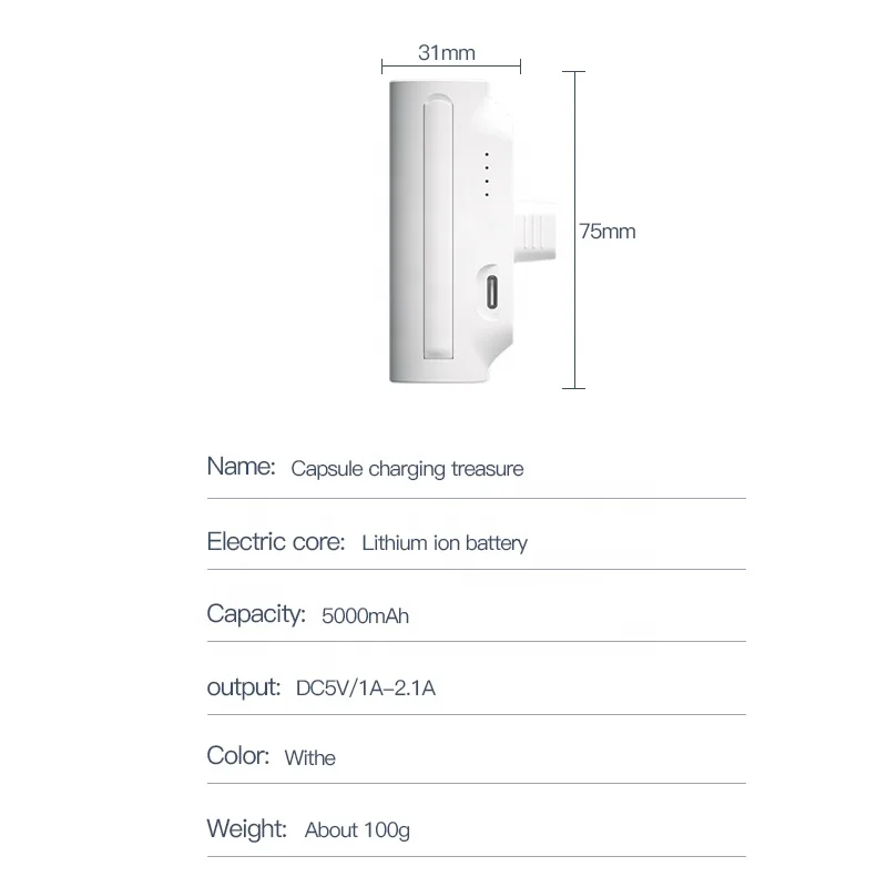 Portable Power Bank For Iphone Pocket Powerbank Mini Power Bank Mini Portable Phone Charger Power Bank