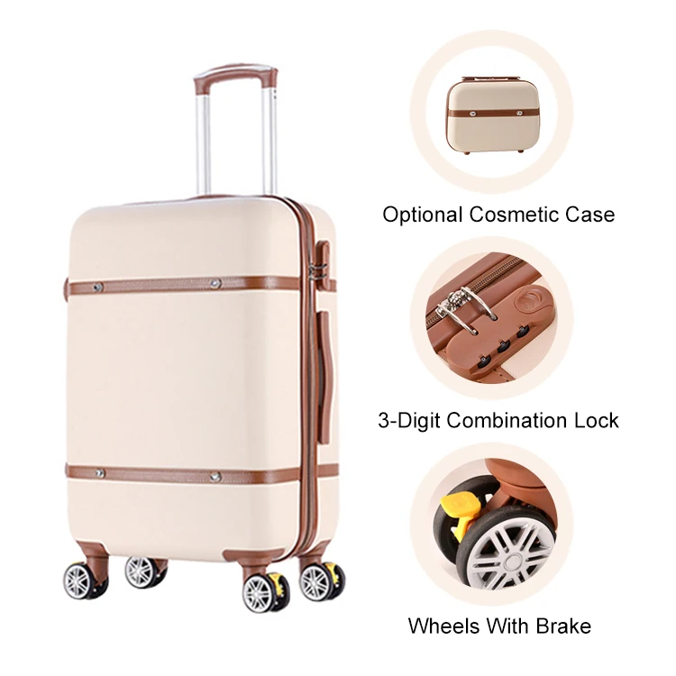 Brake Wheels ABS Luggage Organizer Sets Maletas Travel Luggage Trolley Suitcase Set