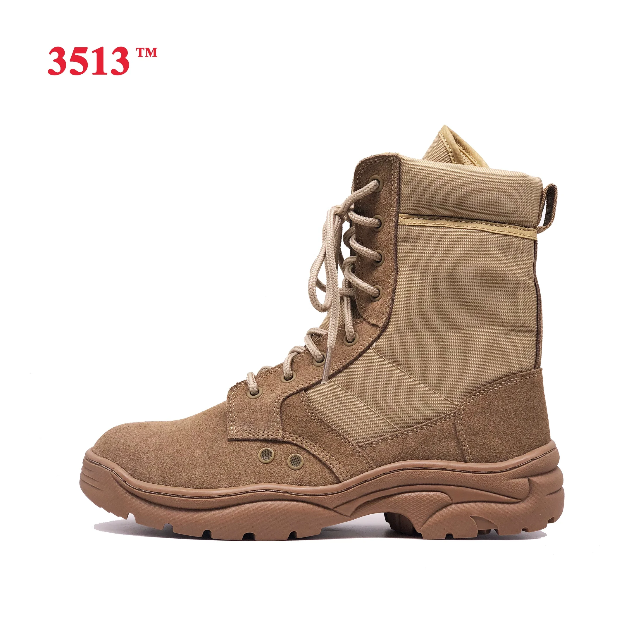 brown suede leather desert boots lace up breathable combat boots men tactical delta combat boots