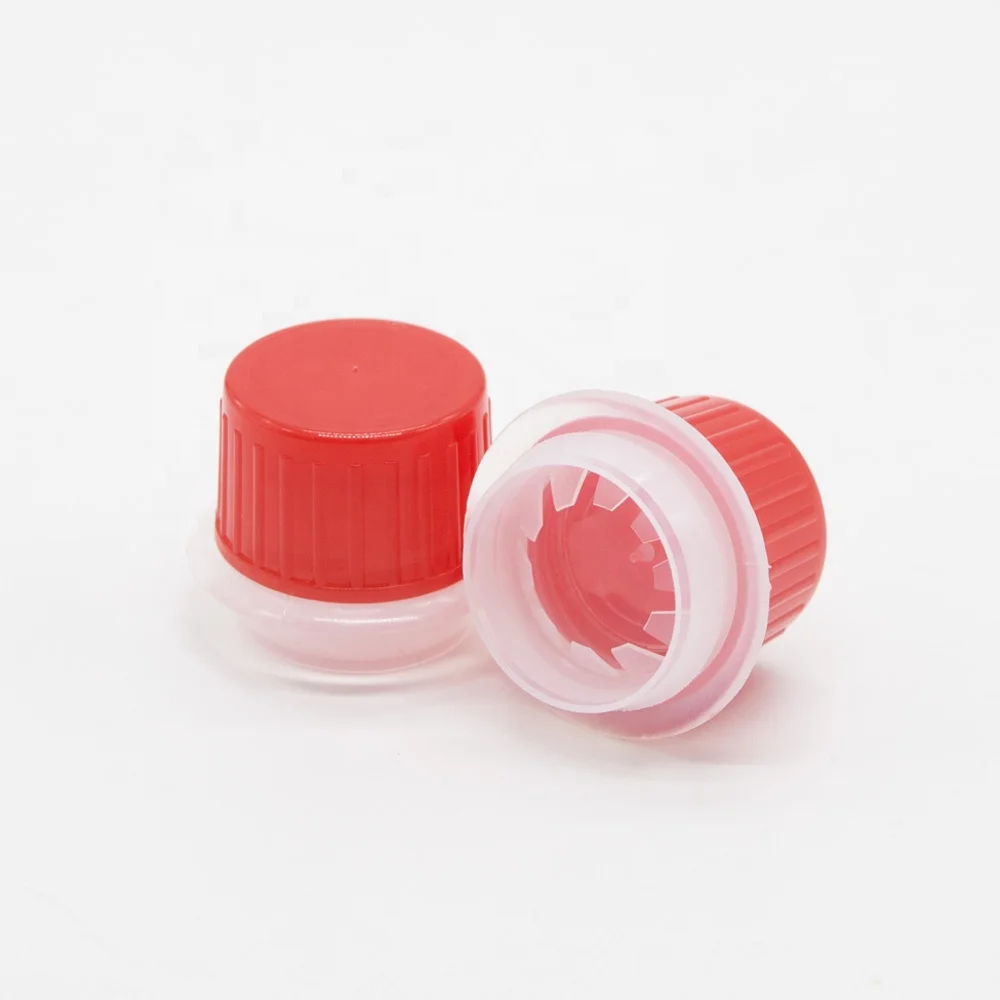 Custom 24mm plastic closures screw caps for chemical grade oil tin cans
