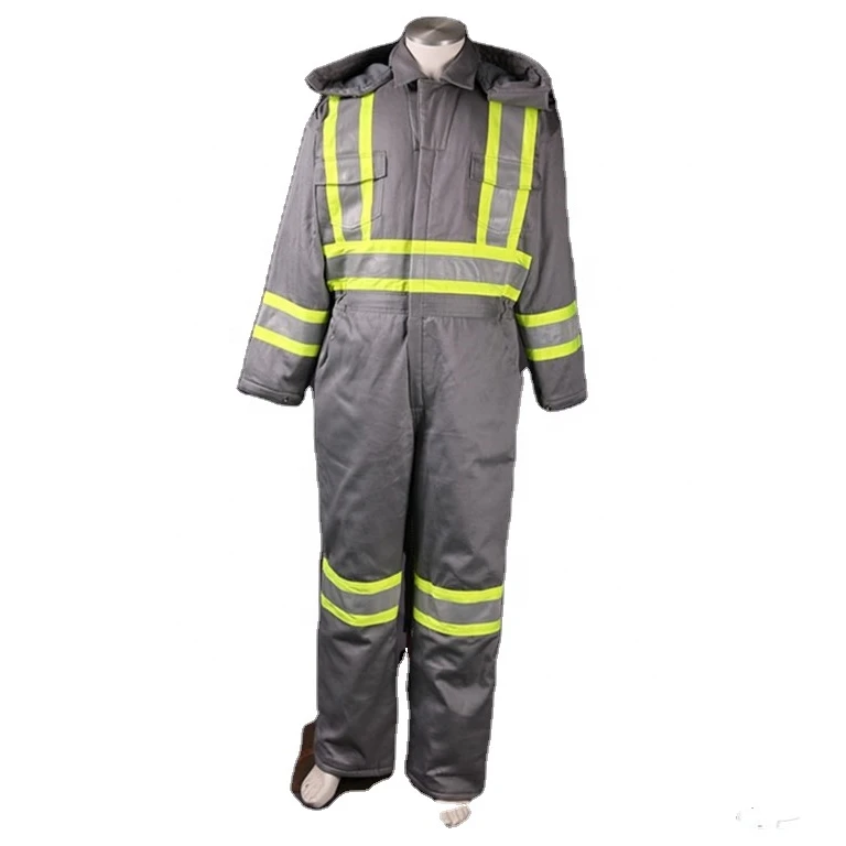 NFPA70E & NFPA2112 100% хлопок хаки огнестойкий зимний тепловой комбинезон для