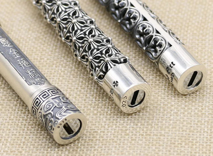 Креативная Зажигалка Taiyin High stop pure silver cross flower перезаряжаемая пиротехническая