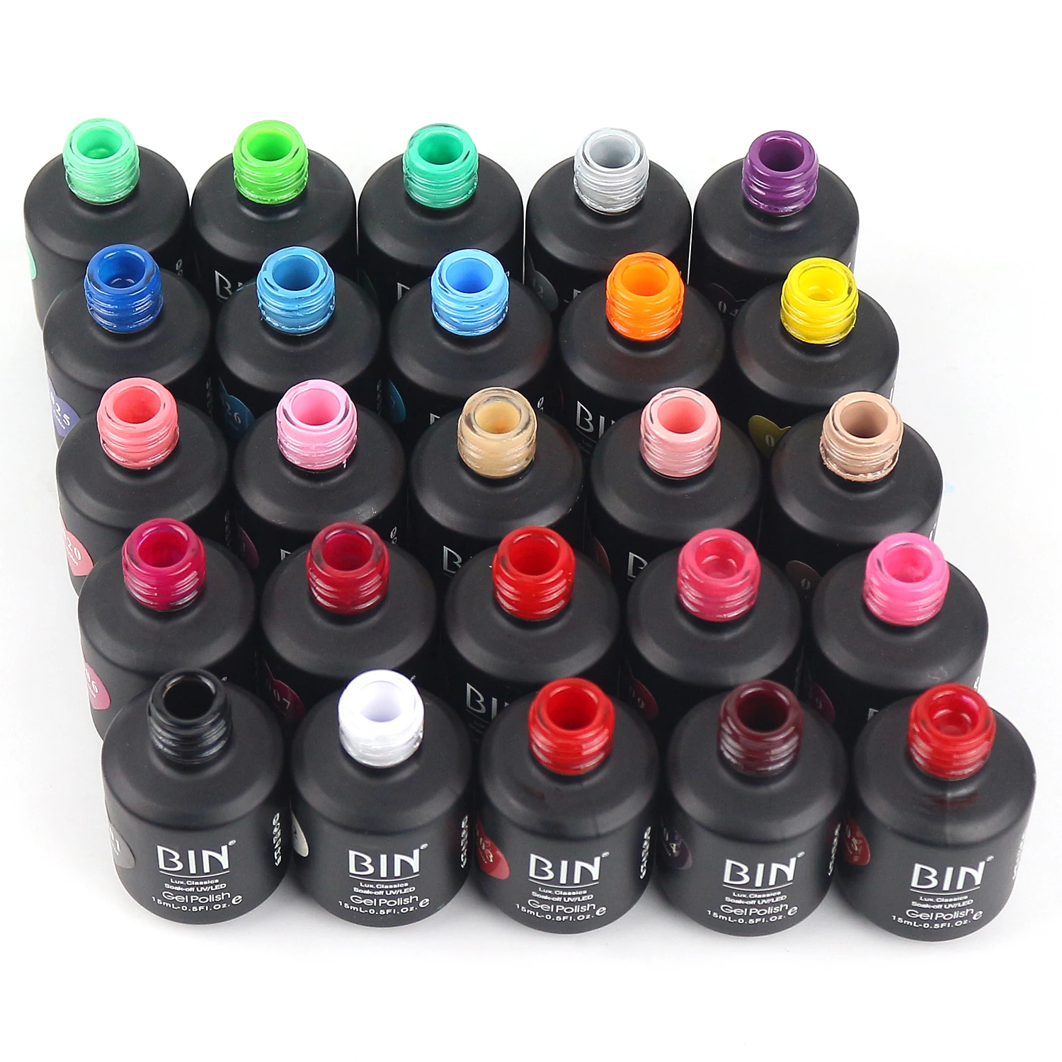 BIN Factory Hema Free UV Gel Nail Polish Customizable LOGO Eco-Friendly Factory Wholesale Gel Nail Polish Long Lasting