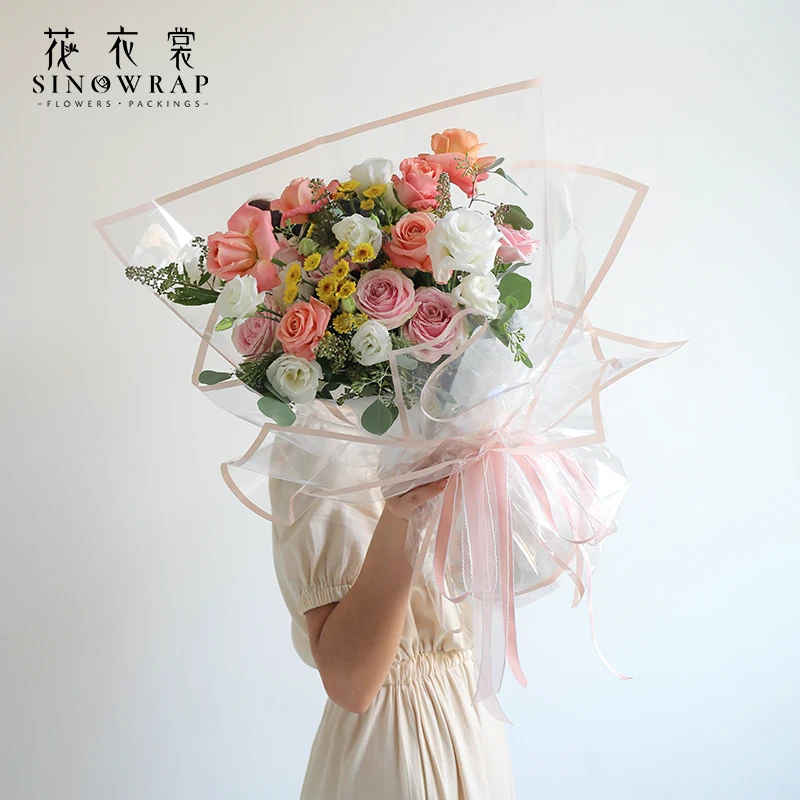 
Non Woven Flower Wrapping Paper Wholesale Opp Plastic Wrap For Flower 