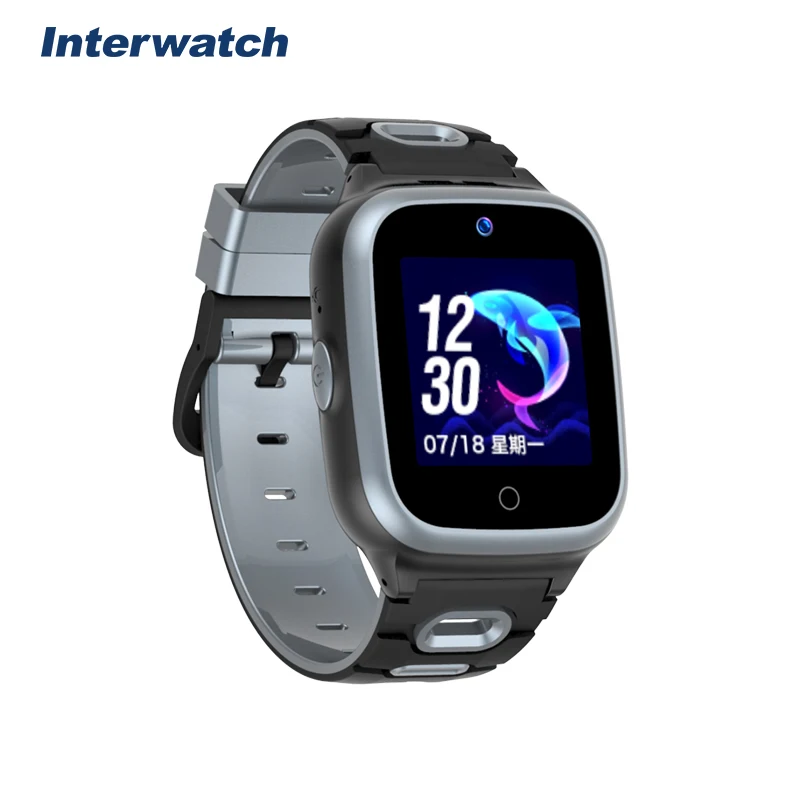 Interwatch W15 kids smart watch 1.4 inch IPS screen 2D ZIF 15PIN ABS+PC cover Leefine 4G+Wifi shell Sim card calling kids watch