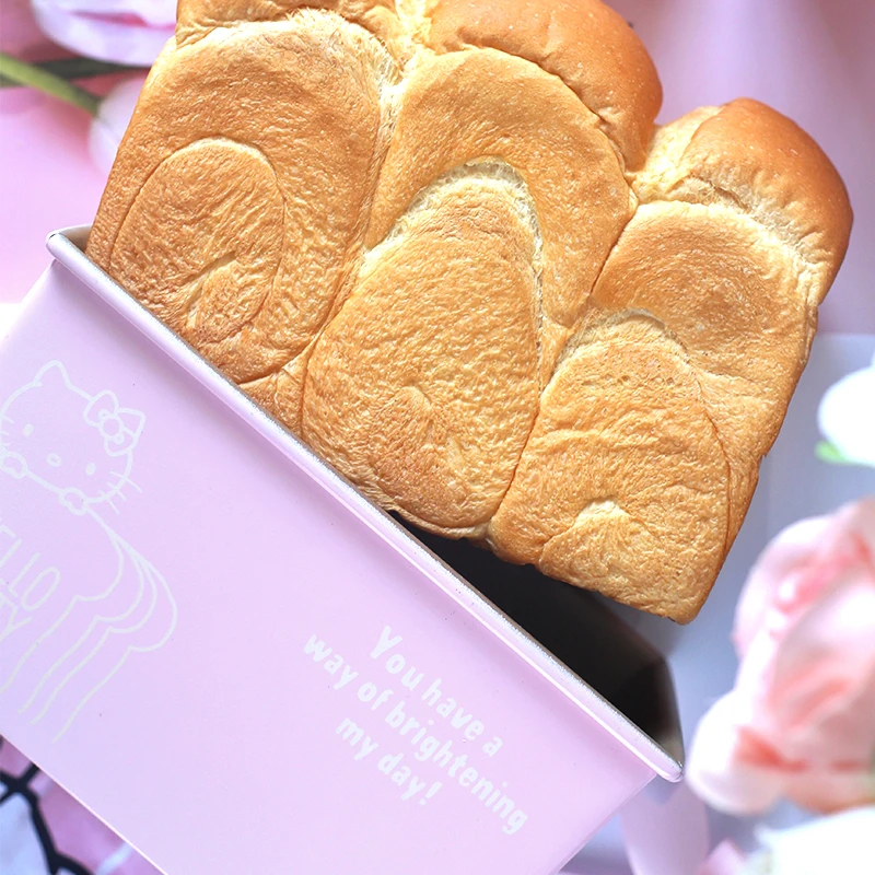 
CHEFMADE Rectangle Cute French Carbon Steel Metal Non-Stick Baking Pan Cake Bread Tray Baking Loaf Box Toast Mold With Lid 