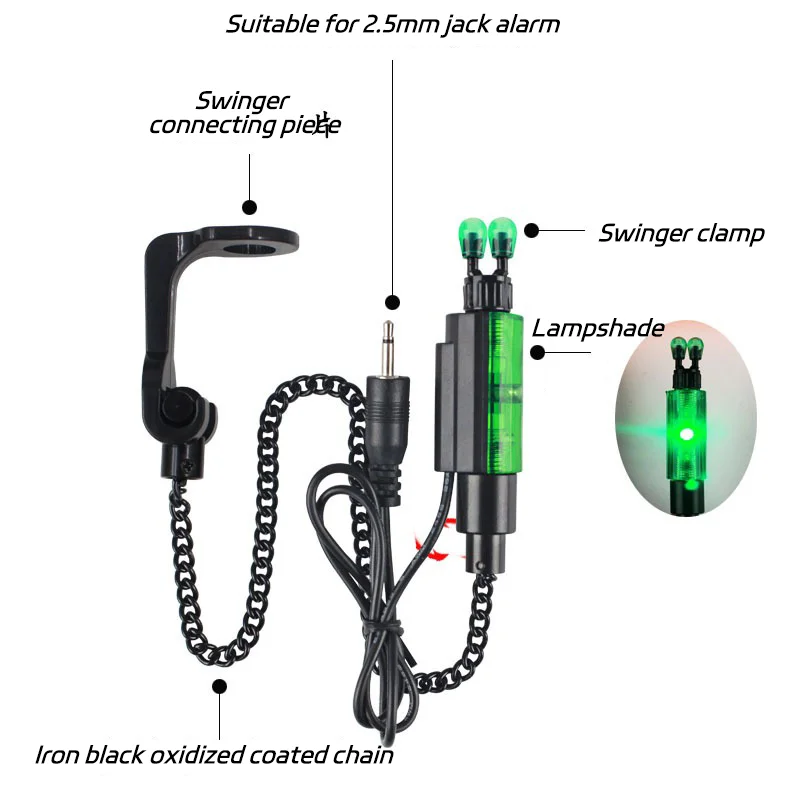 Topline-33 5 Star Metal Bite Detectors Versatile Chain Swingers Walleye Fishing For Wholesales