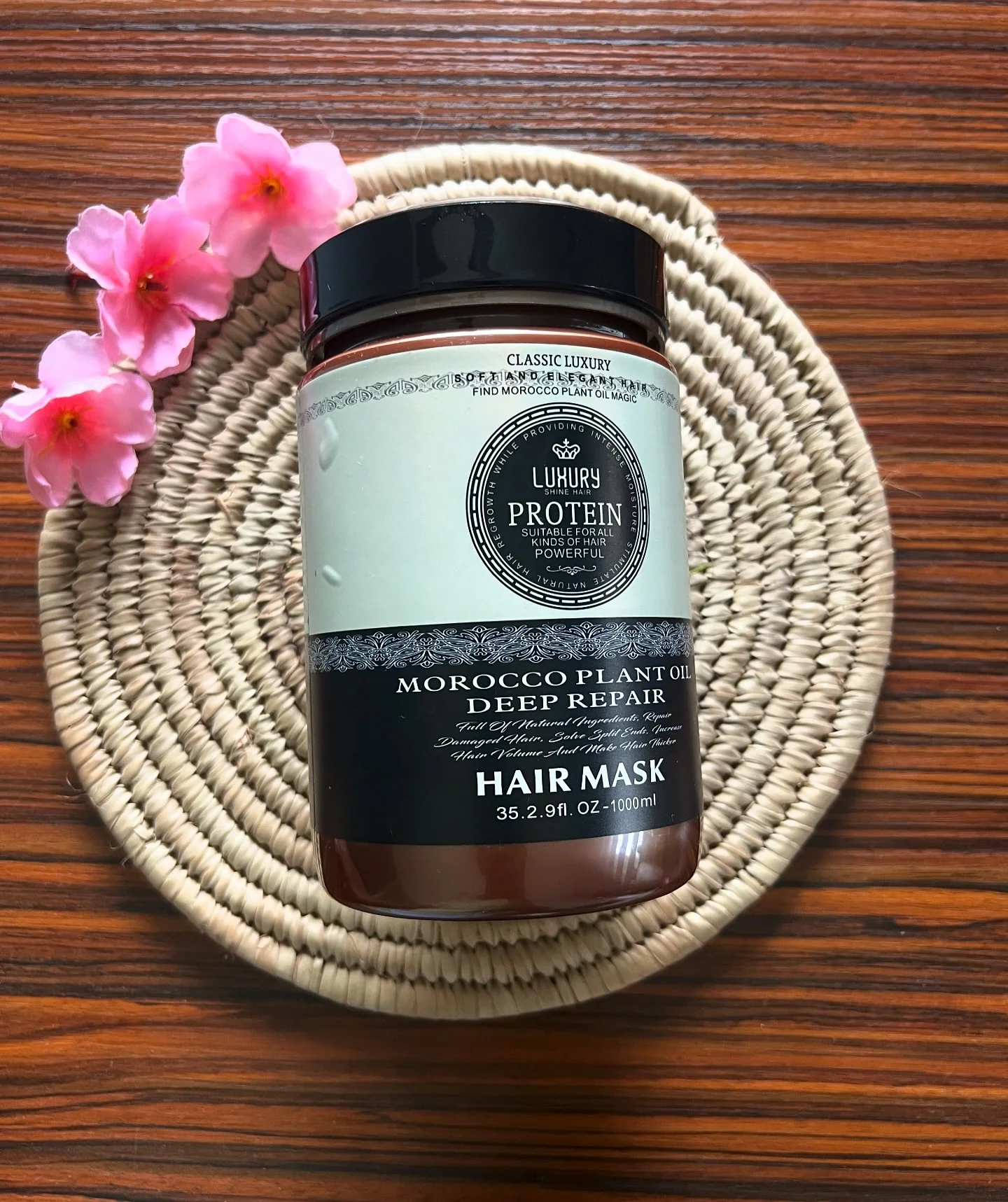 Best Price African Cosmetics Hair Products Nourish Hair Mask Herbal Rich Collagen Deep Moisture Regain Hair Softness Shine
