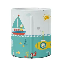 Portable PVC summer inflatable insulating ice bath bucket air green baby swimming pool duck navigator inflatable SPA bath tub