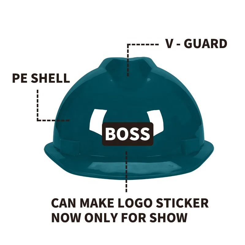 Custom Color Black Grey Safety Helmet Pink Orange Green Hard Hat