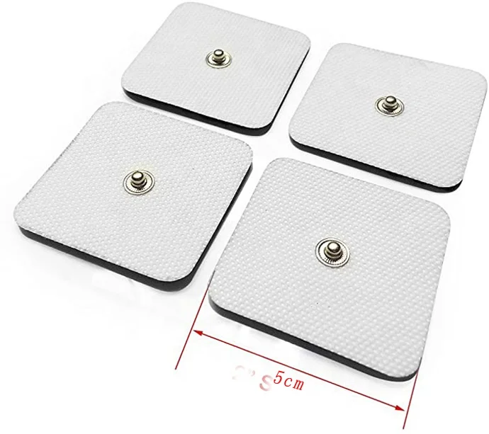 
5x5cm electrode pad tens units electrode patch for digital physiotherapy adhesive gel pads For muscle stimulator 