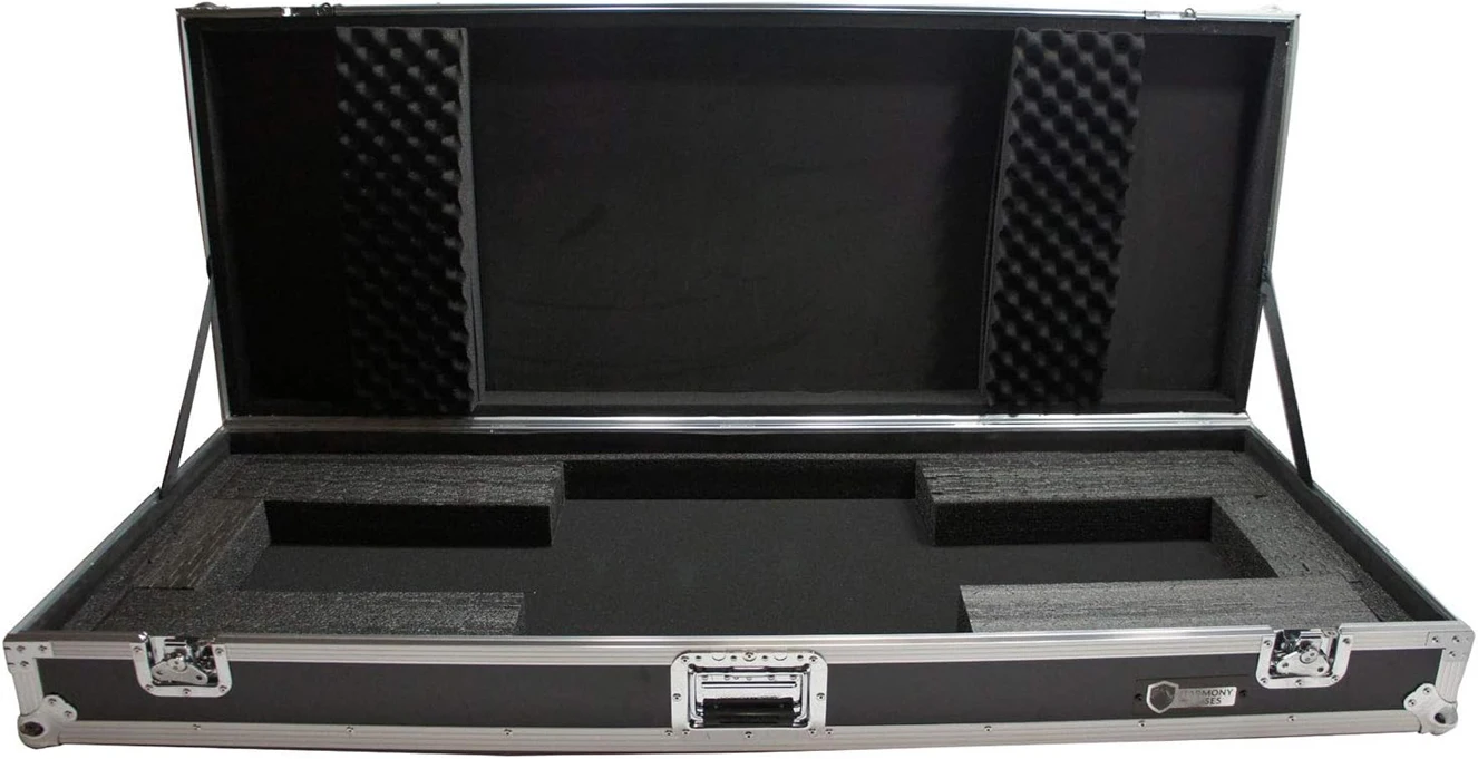 Flight Case ATA Hard Custom Protective Case Compatible with 37/61/76/88 Note Keyboard