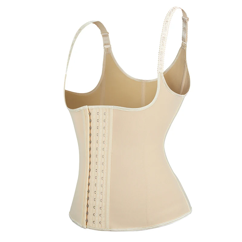 9pcs steel boned  Push Up Vest Latex Waist Cincher Waist Trainer woman Body Shaper slim corset Shaper