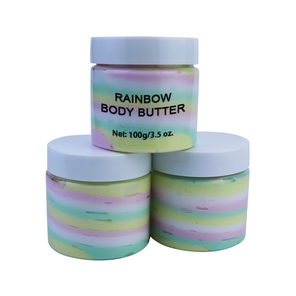 Skin Care Organic Moisturizing Rainbow Coconut Whitening Shea Butter Body Cream