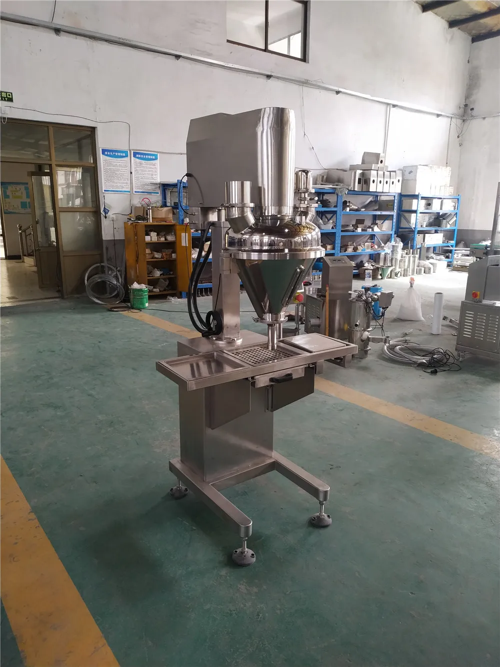 Small Automatic Milk Cafe Washing Seasoning Powder Dispenser Auger Filling And Packing Machine