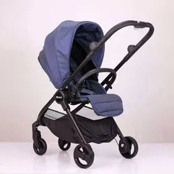 Hot sale baby walker stroller 400D Linen twin baby stroller 3 in 1 baby stroller