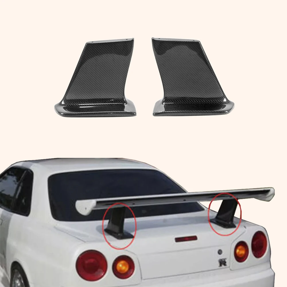 Для Nissan Skyline R34 GTR GTT BNR34 SP Тип карбоновый задний спойлер только ноги