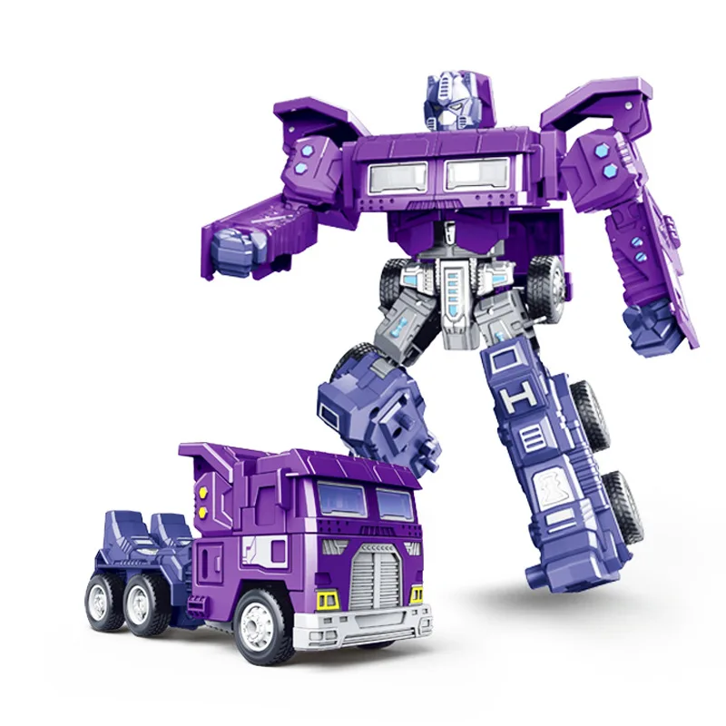Color Box Hot Sell Manual Transform Car Deformation Truck Toy For Kids Transformersed Toys Action Robot Plastic Abs Boys