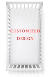 3 Years Warranty Wholesale Customized Baby Bed Cover Fitted Size Cot Protector Infant Standard Cot Sheets