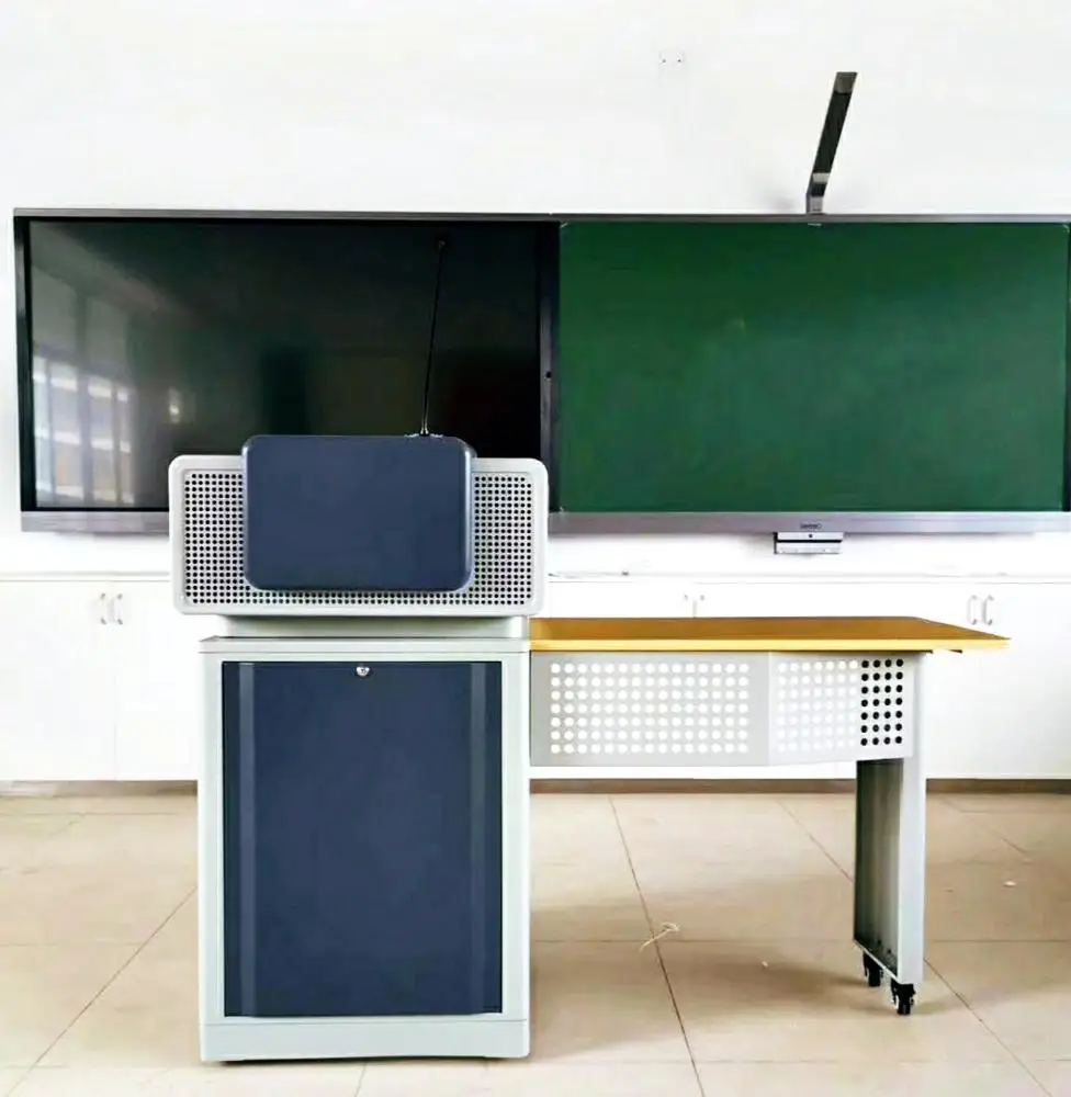 Digital Lectern/podiums For classroom lecture hall Credible Quality Advertising Digital Lectern with side computer table