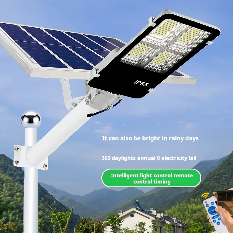 Lampadaires Solaires Remote Control LED Street Light Outdoor High Quality Solar Street Lamp 2 in 1 100w 200w 300w 400w Light