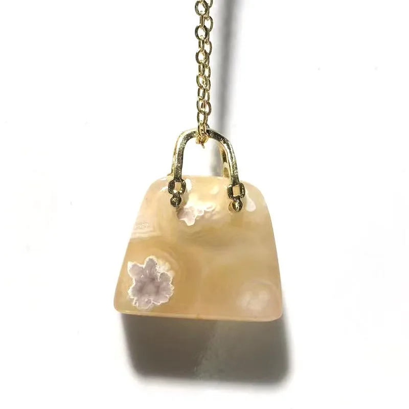 Настоящий хрустальный камень лабрадорит аметист фантомный жеод флюорит каплевидное ожерелье с подвеской большим количеством отверстий