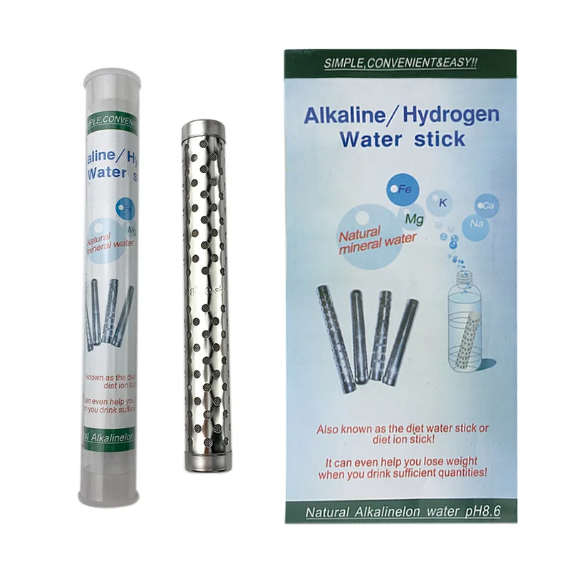 Portable Alkaline Stainless Steel 304 mineral stones hydrogen rich water filter stick