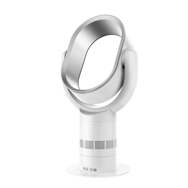 LWBSF-13 New hot sale low noise Portable Bladeless floor Fan Handheld Mini Cooler No Leaf Handy Fan