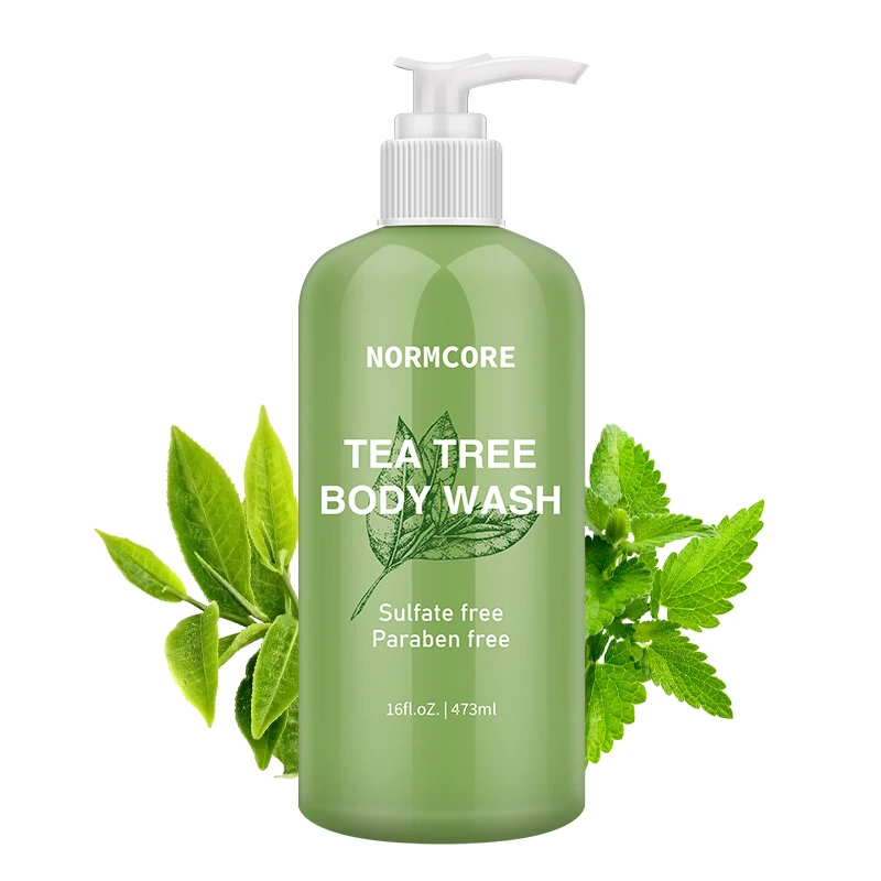 Liquid Soap OBM Therapeutic Mint Remedy Soap Body Wash Perfume Wash & Body Green Tea Tree Peppermint Aloe Vera Shower Gel 500ml