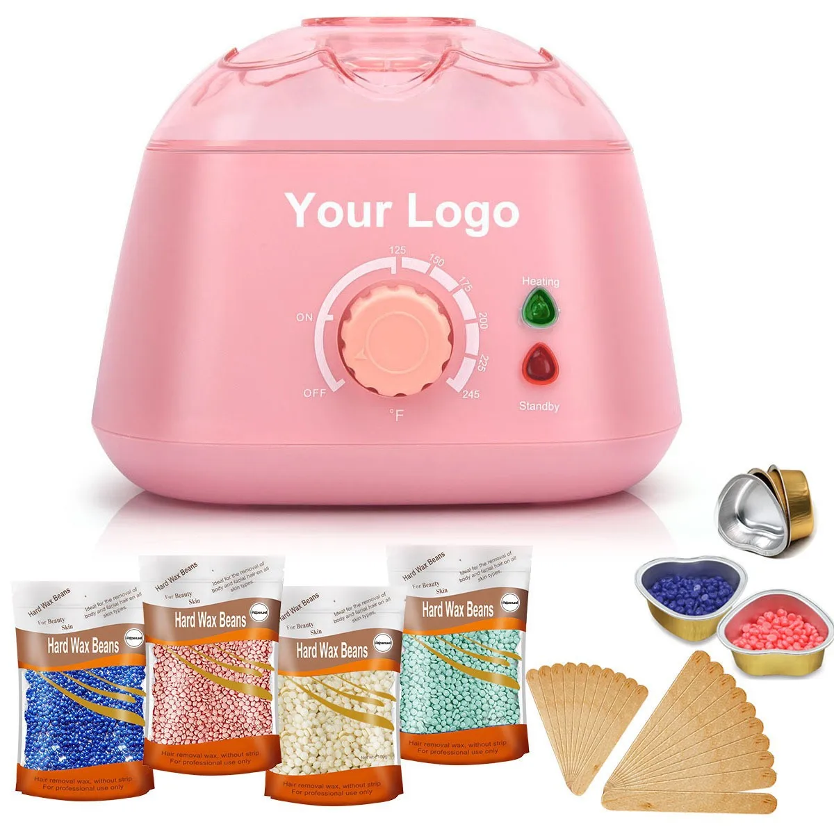 Wax Melting Machine 200g Wax Beans Set, Wax Heating, Wax Hair Removal And Wax Therapy Machine kit
