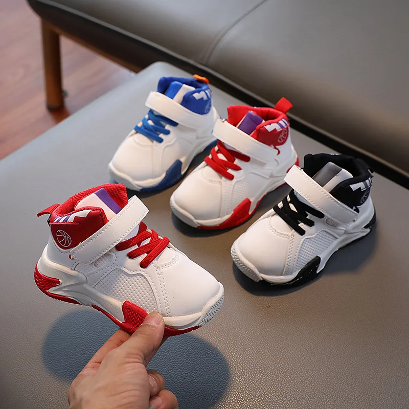 New Boys Basketball Shoes for Kids Sneakers Thick Sole Non-slip Children Sports Shoes Child Boy Girl Shoes Basket Enfant