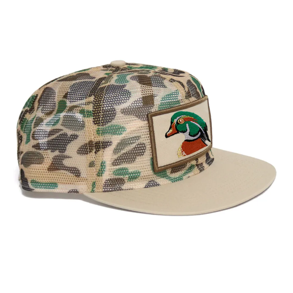 full-mesh ripstop custom embroidery printing unstructured old school outdoor hunting Unisex Camo Hunting unstructured camo cap