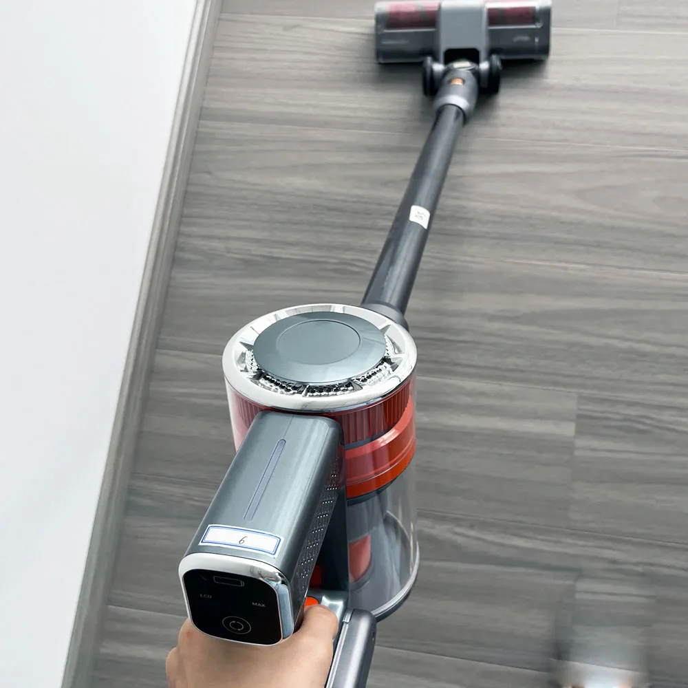 Stick Vacuum with 26Kpa Powerful Suction 55Mins Runtime Rechargeable Vacuum Anti-Tangle 0.6LDust Cup 6 in 1 Lightweight Cleaner